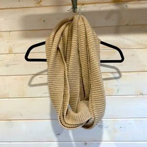 Charlie Paige | Cream Coloured Infinity Scarf w Sparkles